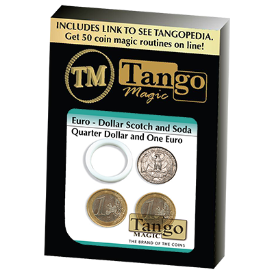 Euro-Dollar Scotch And Soda, ED000, Quarter Dollar and 1 Euro by Tango Magic