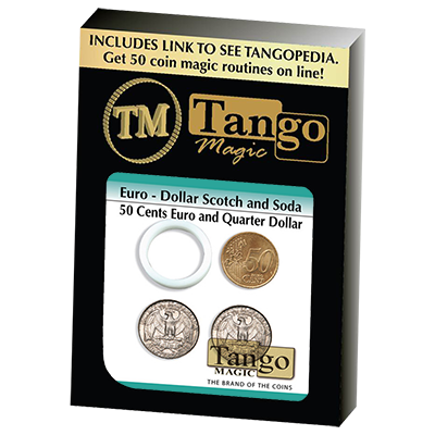 Euro-Dollar Scotch And Soda, 50 Cent Euro and Quarter Dollar, ED001 by Tango Magic