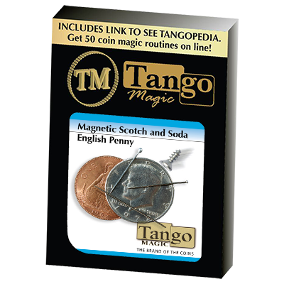 Magnetic Scotch and Soda English Penny, D0051 Tango