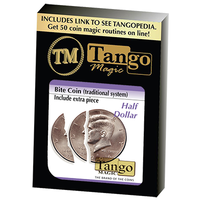 Bite Coin -, D0046, US Half Dollar - Traditional With Extra Piece by Tango Magic
