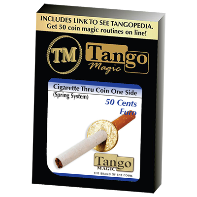 Cigarette Through, 50 Cent Euro, One Sided E0009 by Tango Magic