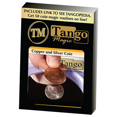 Copper Silver Coin, Half Dollar/English Penny, D0060 by Tango Magic