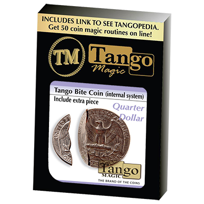 Bite Coin - US Quarter, Internal With Extra Piece, D0045 by Tango Magic