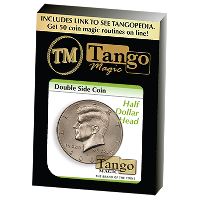 Double Side Half Dollar, Heads, D0035 by Tango Magic
