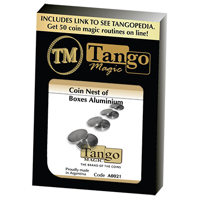 Coin nest of Boxes, Aluminum by Tango Magic