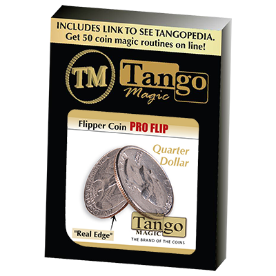 Flipper coin Pro Flip Quarter dollar, D0105 by Tango Magic
