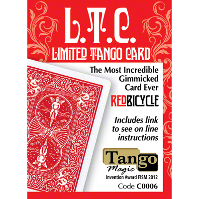Limited Tango Card, Red, T.L.C., C0008 by Tango Magic