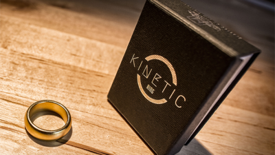 Kinetic PK Ring, Gold Curved size 8 by Jim Trainer