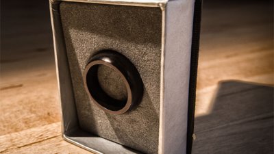 Kinetic PK Ring, Black Curved size 10 by Jim Trainer