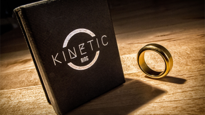 Kinetic PK Ring, Gold Beveled size 8 by Jim Trainer