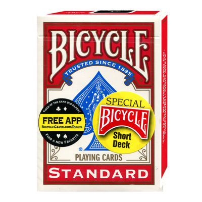 Bicycle Short Deck, Red by US Card Magic Co.