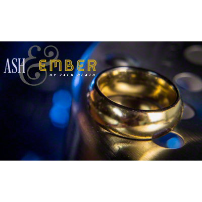 Ash and Ember Gold Curved Size 9, 2 Rings by Zach Heath