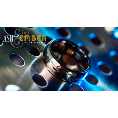 Ash and Ember Silver Curved Size 8, 2 Rings by Zach Heath