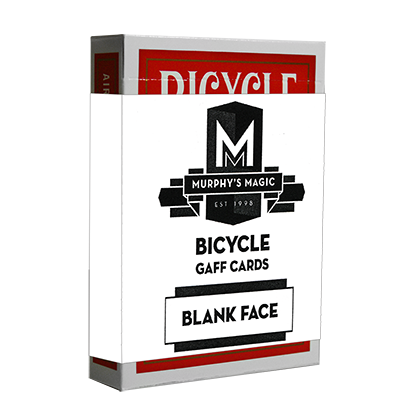 Blank Face Bicycle Cards, Red