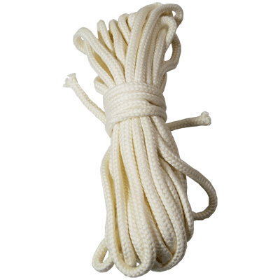 BTC Parlor Rope 50 ft. White 5/8″ thick  No core