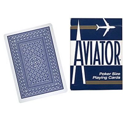 Cards Aviator Jumbo Index Poker Size, Blue