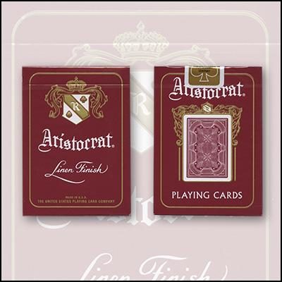 Bicycle Aristocrat 727 Bank Note Cards, Red by USPCC