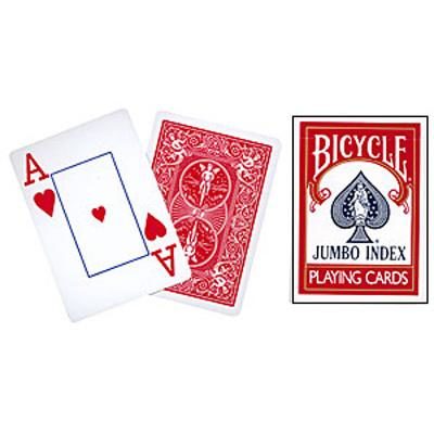 Cards Bicy. Jumbo Index, Red