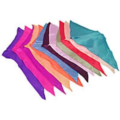 Assorted Colors 12 inch Diamond Cut Silks - 12-pack