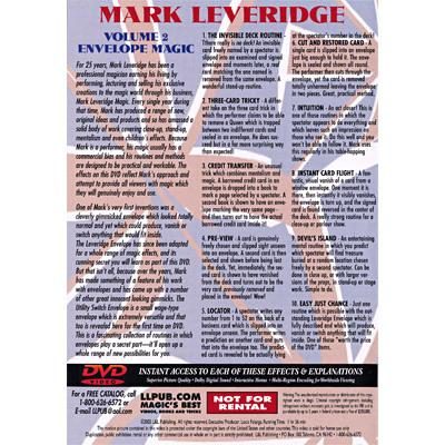 Magic Of Mark Leveridge V2 Envelope Magic by Mark Leveridge - Image 2