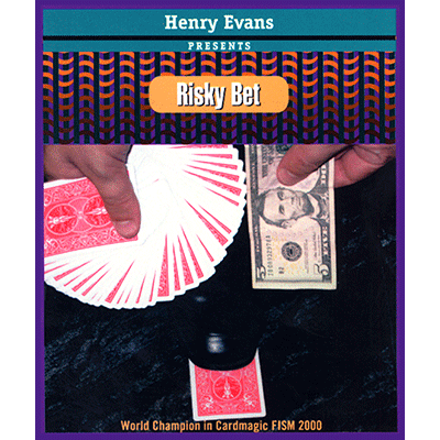 Risky Bet, Blue, US Currency, Gimmick and VCD by Henry Evans