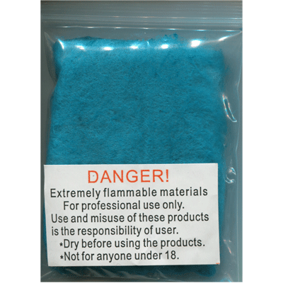 Flash Cotton, Blue by Red Corner Magic NOTE: We can no longer ship Flash Products, Paper, Cotton, String, etc. These are Federal Regulations in the US