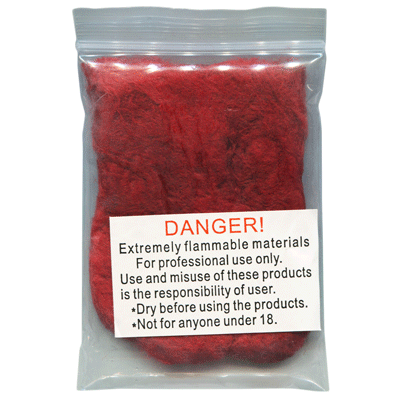 Flash Cotton, Red by Red Corner Magic NOTE: We can no longer ship Flash Products, Paper, Cotton, String, etc. These are Federal Regulations in the US