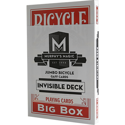 Jumbo Invisible Deck Bicycle, Red