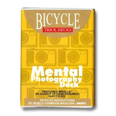 Mental Photo Deck Bicycle, Red