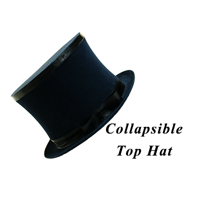 Top Hat Collapsible Premium Magic, Black | Magic and Theater Products