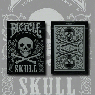 Bicycle Skull Metallic, Silver USPCC by Gambler's Warehouse
