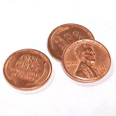 Steel Core Penny, 3 Pennies