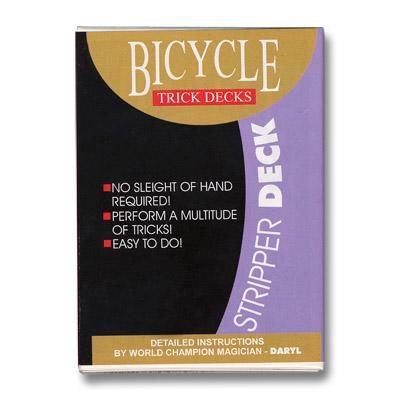 Stripper Deck Bicycle, Red by US Card Magic
