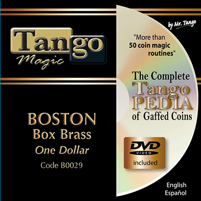Boston Coin Box, Brass One Dollar (with DVD), B0029 by Tango Magic