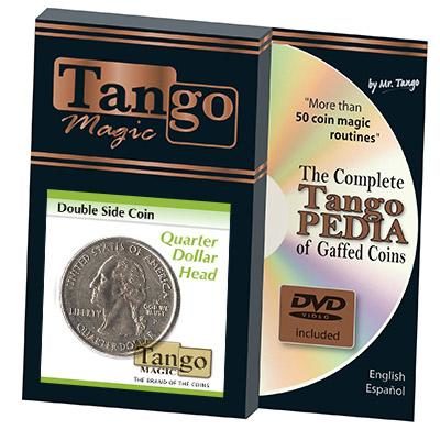 Double Side Quarter, Heads (with DVD), D0078 by Tango Magic