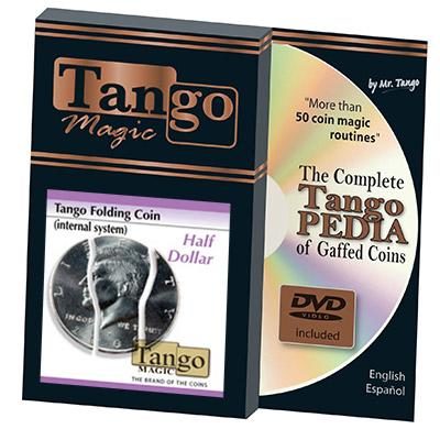 Folding Coin Half Dollar, Internal System (with DVD)D0022