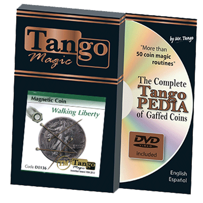 Magnetic Coin Walking Liberty (with DVD), D0136 by Tango Magic