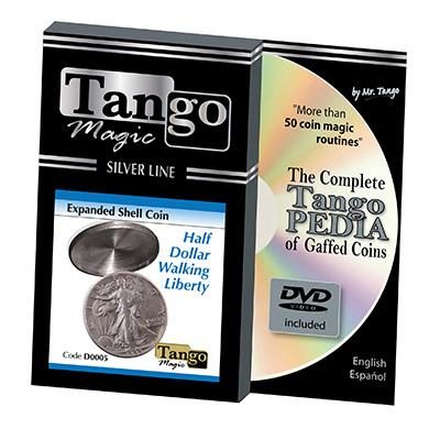 Tango Silver Line Expanded Shell Walking Liberty (with DVD), D0005 by Tango Magic