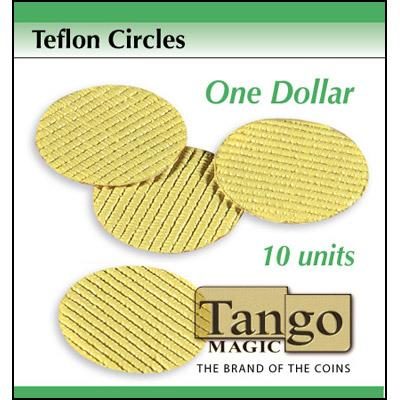 Teflon cricles Dollar size, 10 units (with DVD) by Tango Magic