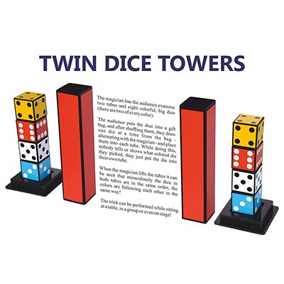 Twin Dice Towers by Joker Magic - Image 2