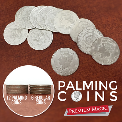 Palming Coin Set, U.S. Half design /12 piece by Premium Magic