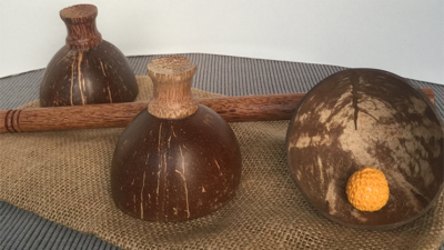 Cheppum Panthum Coconut Shell Cups and Wand set by Gary Kosnitzky - Image 3