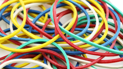Elastication - Visible Rubber Band Through Pencil Penetration by Jonathan Royle Mixed Media (Download)
