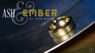 Ash and Ember Gold Beveled Size 14, 2 Rings by Zach Heath