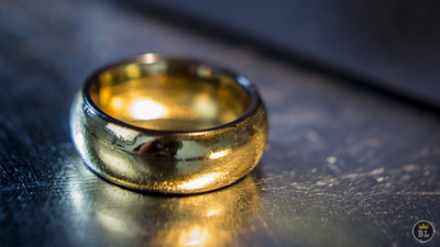 Ash and Ember Gold Curved Size 7, 2 Rings by Zach Heath - Image 2
