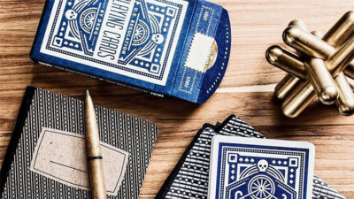 Blue Wheel Playing Cards by Art of Play - Image 2