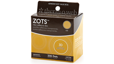 Sticky Dots 3D, 1/2 inch Diameter Roll of 200