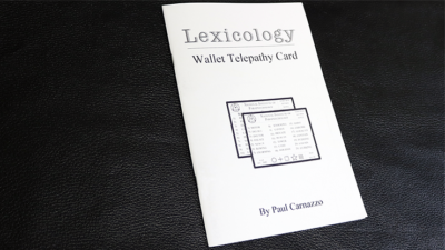 Lexicology 2.0 with Telepathy card by Paul Carnazzo