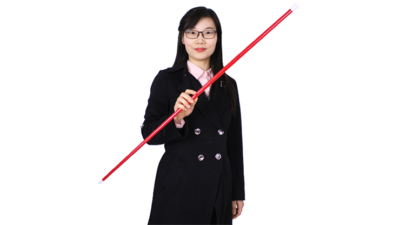 Appearing Cane, Plastic, RED by JL Magic
