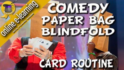 Comedy Paper Bag Blindfold Routine by Wolfgang Riebe video (Download)